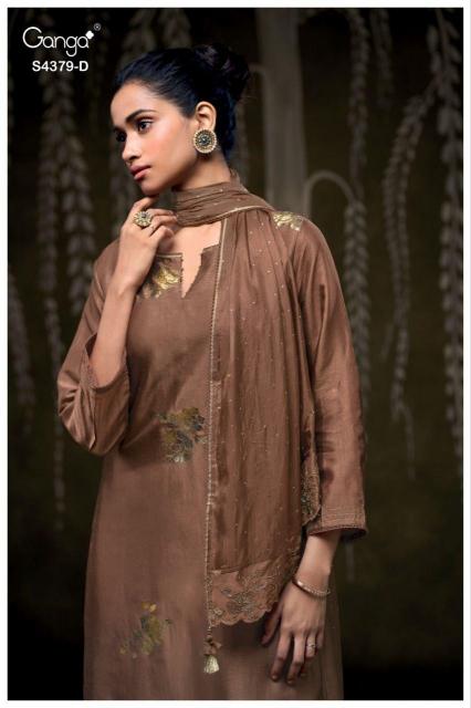 Ganga Glyna 4379 catalog wholesale churidar salwar suits