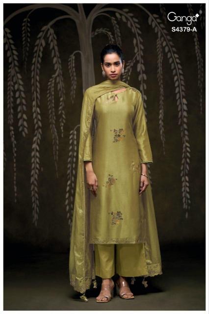 Ganga Glyna 4379 catalog wholesale churidar salwar suits