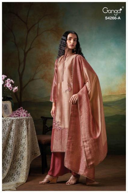 Ganga Haniya 4266 catalog wholesale market for salwar kameez in delhi