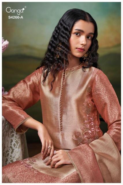 Ganga Haniya 4266 catalog wholesale market for salwar kameez in delhi