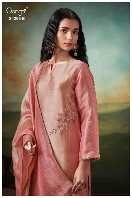 Ganga Haniya 4266 catalog wholesale market for salwar kameez in delhi