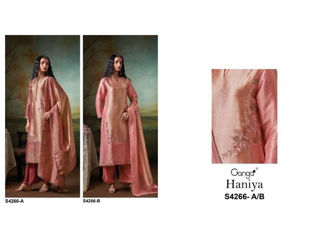 Ganga Haniya 4266 catalog wholesale market for salwar kameez in delhi
