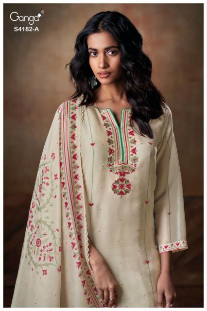 Ganga Hesya 4182 catalog salwar kameez wholesale bangladesh