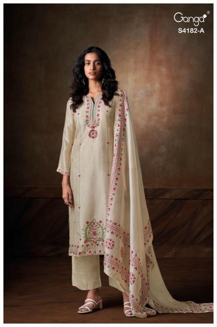Ganga Hesya 4182 catalog salwar kameez wholesale bangladesh