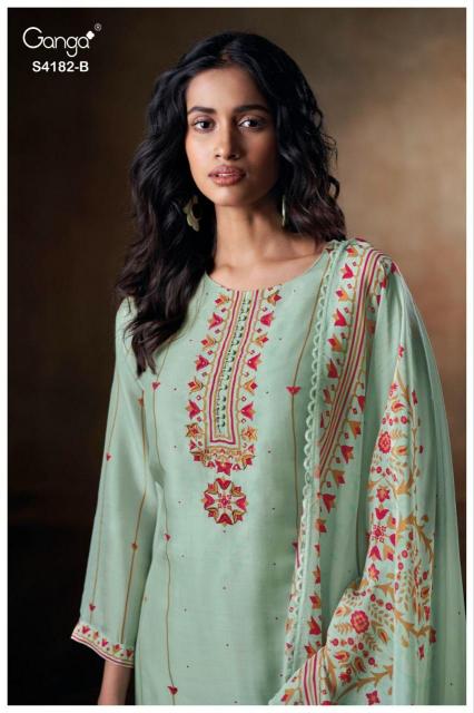 Ganga Hesya 4182 catalog salwar kameez wholesale bangladesh