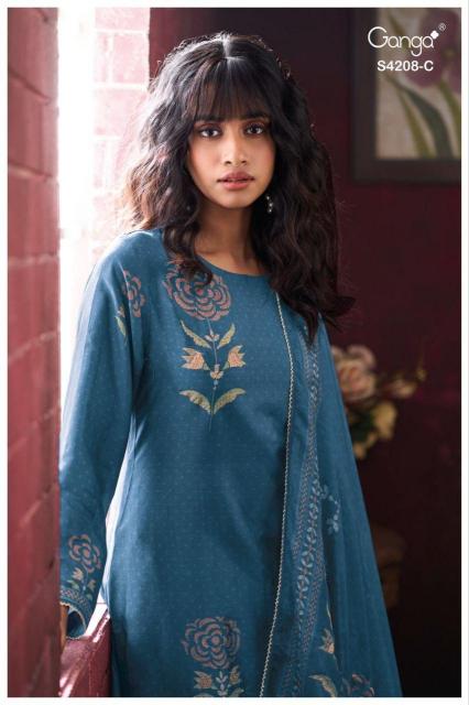 Ganga Inaika 4208 catalog surat salwar kameez wholesale online
