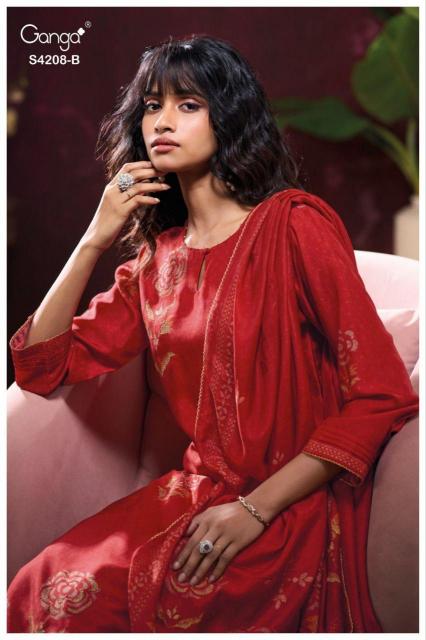 Ganga Inaika 4208 catalog surat salwar kameez wholesale online