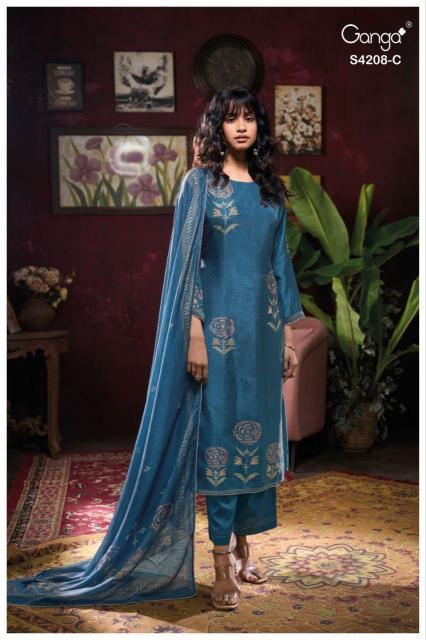 Ganga Inaika 4208 catalog surat salwar kameez wholesale online