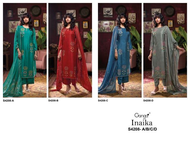 Ganga Inaika 4208 catalog surat salwar kameez wholesale online