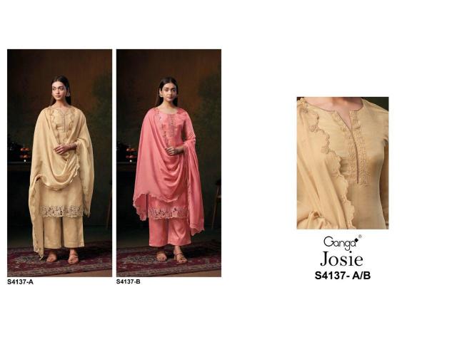 Ganga Josie 4137 catalog wholesale salwar kameez pakistani