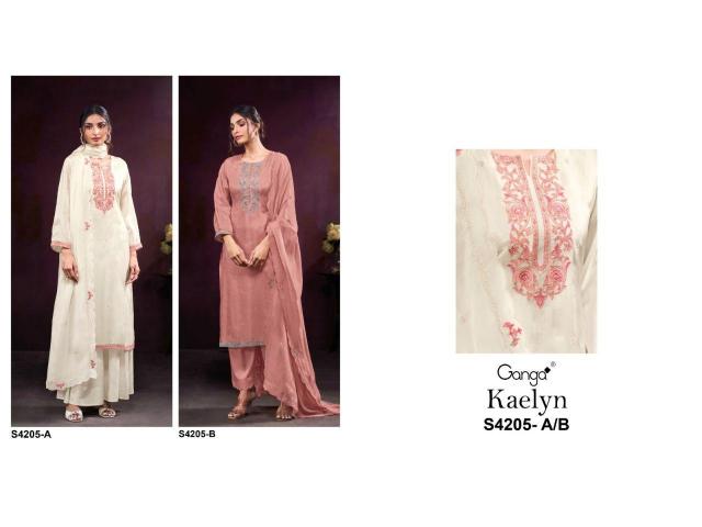 Ganga Kaelyn 4205 catalog wholesale salwar suit market in delhi