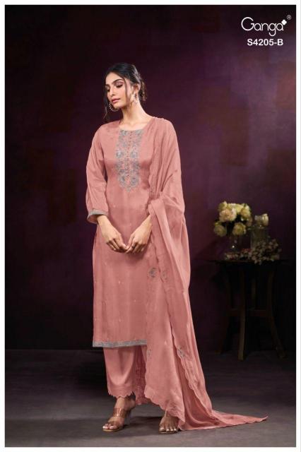 Ganga Kaelyn 4205 catalog wholesale salwar suit market in delhi