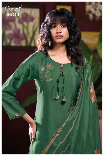 Ganga Kavisha 4303 catalog salwar kameez india wholesale