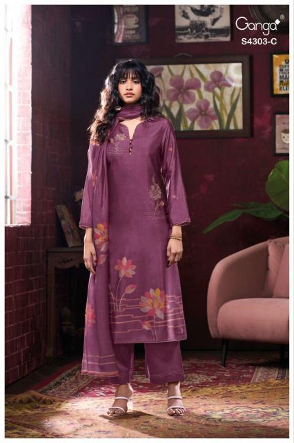 Ganga Kavisha 4303 catalog salwar kameez india wholesale
