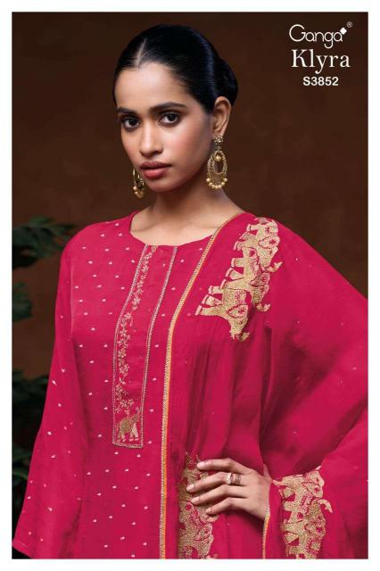 Ganga Klyra 3852 catalog wholesale salwar kameez in jaipur