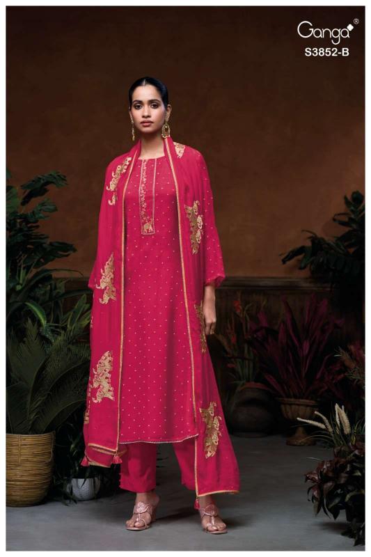 Ganga Klyra 3852 catalog wholesale salwar kameez in jaipur