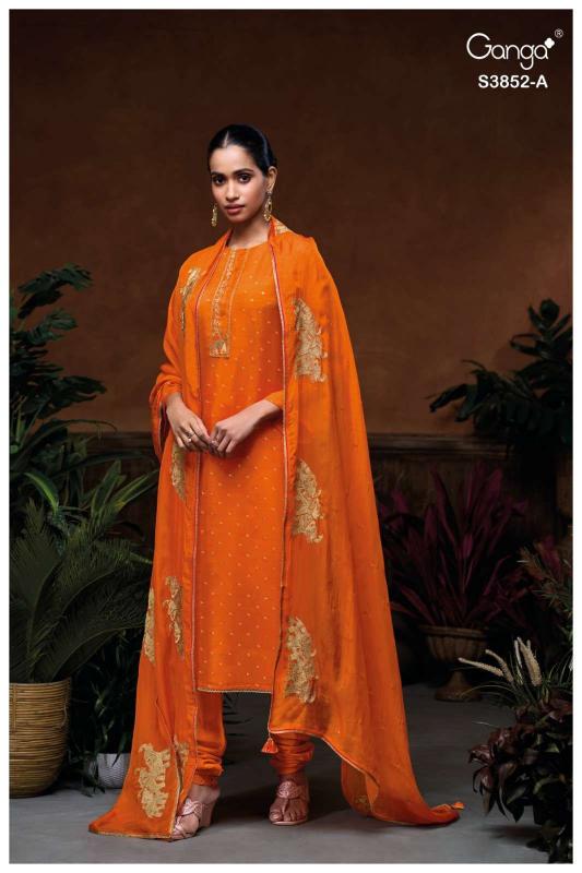 Ganga Klyra 3852 catalog wholesale salwar kameez in jaipur