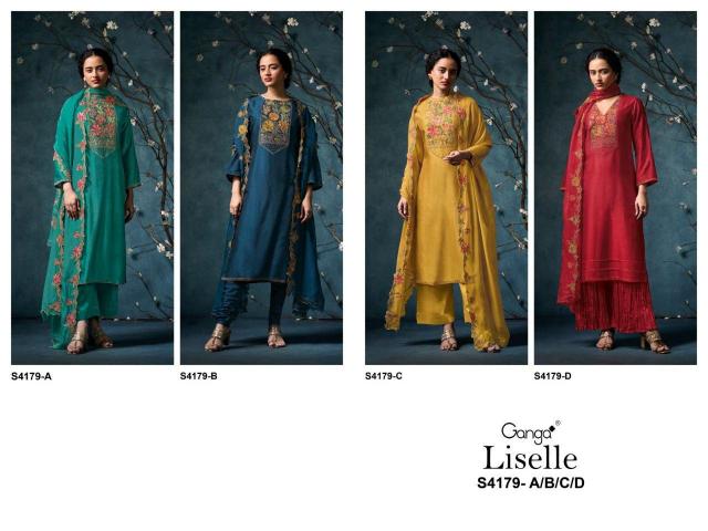 Ganga Liselle 4179 catalog wholesale salwar kameez online shopping in india