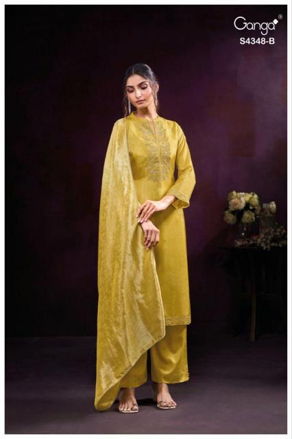 Ganga Malira 4348 catalog salwar kameez suppliers in india