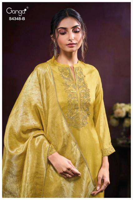 Ganga Malira 4348 catalog salwar kameez suppliers in india