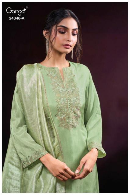 Ganga Malira 4348 catalog salwar kameez suppliers in india