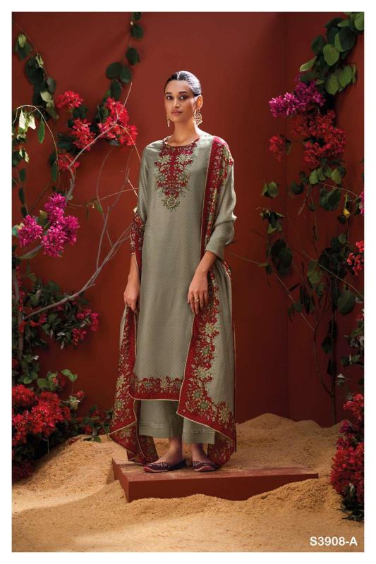 Ganga Mystara 3908 catalog wholesale salwar kameez suppliers in surat 