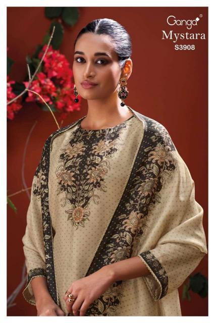 Ganga Mystara 3908 catalog wholesale salwar kameez suppliers in surat 