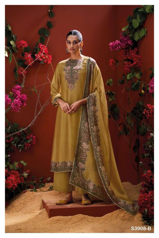 Ganga Mystara 3908 catalog wholesale salwar kameez suppliers in surat 
