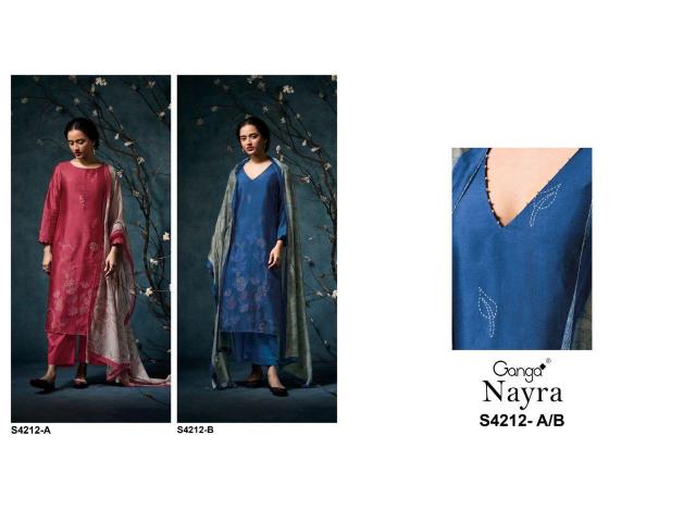 Ganga Nayra 4212 catalog wholesale salwar kameez market in bangalore