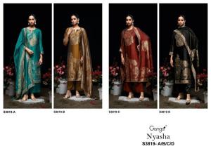 Ganga Nyasha 3819 catalog salwar kameez wholesaler in ahmedabad