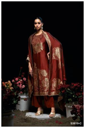 Ganga Nyasha 3819 catalog salwar kameez wholesaler in ahmedabad