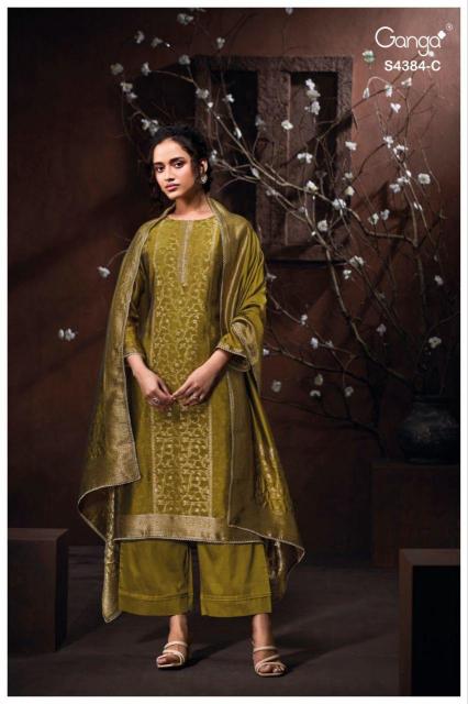 Ganga Oshea 4384 catalog www salwar kameez wholesale com