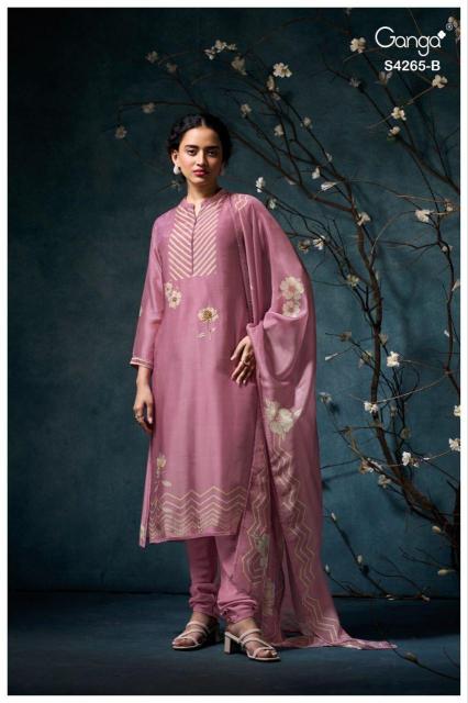 Ganga Priselle 4265 catalog wholesale unstitched salwar kameez suppliers