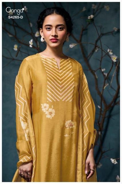 Ganga Priselle 4265 catalog wholesale unstitched salwar kameez suppliers