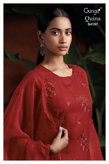 Ganga Quina 4197 catalog wholesale salwar suit suppliers