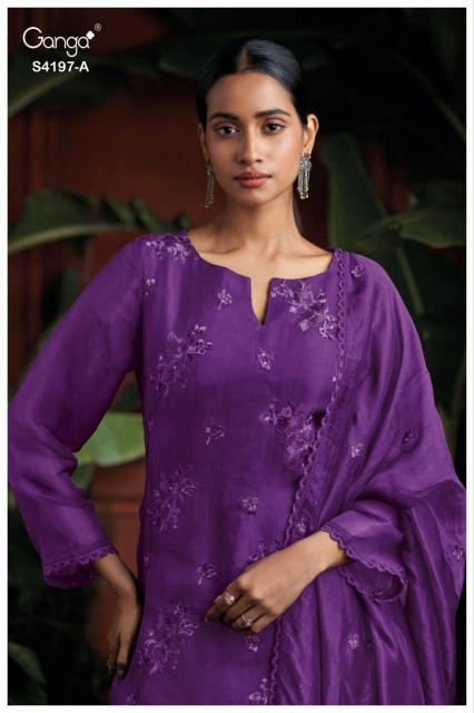 Ganga Quina 4197 catalog wholesale salwar suit suppliers
