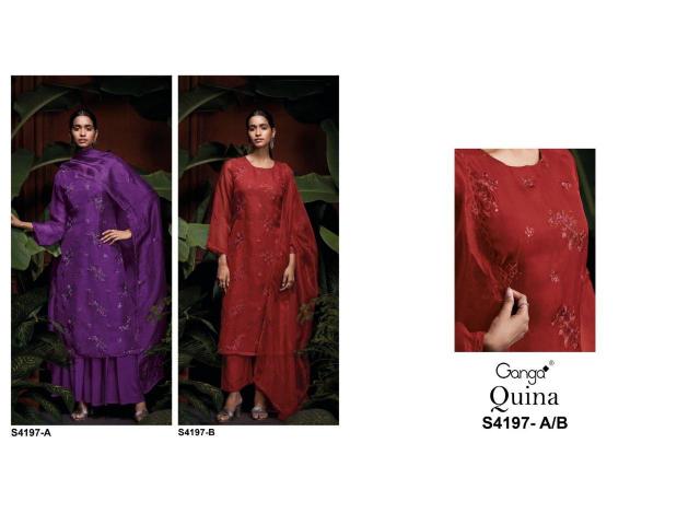 Ganga Quina 4197 catalog wholesale salwar suit suppliers