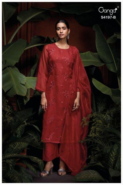 Ganga Quina 4197 catalog wholesale salwar suit suppliers