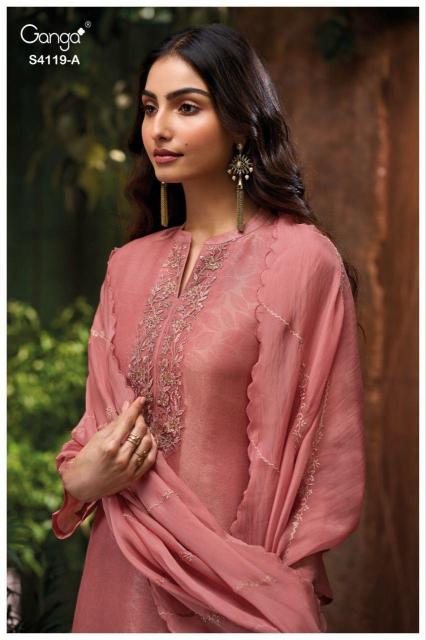 Ganga Qyra 4119 catalog salwar kameez wholesale 