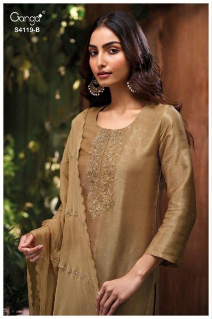 Ganga Qyra 4119 catalog salwar kameez wholesale 