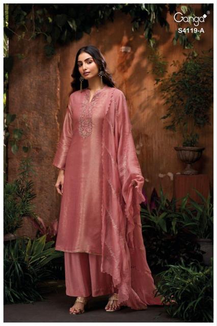 Ganga Qyra 4119 catalog salwar kameez wholesale 