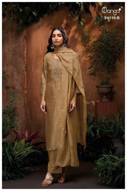 Ganga Qyra 4119 catalog salwar kameez wholesale 
