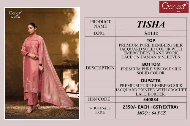 Ganga Tisha 4132 catalog salwar kameez brands