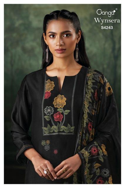 Ganga Wynsera 4243 catalog wholesale unstitched salwar kameez material online india