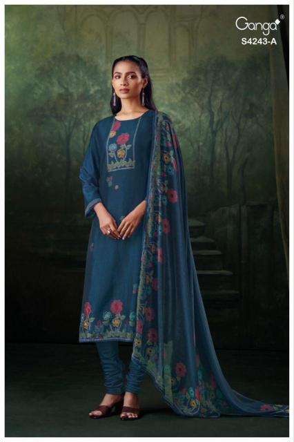 Ganga Wynsera 4243 catalog wholesale unstitched salwar kameez material online india