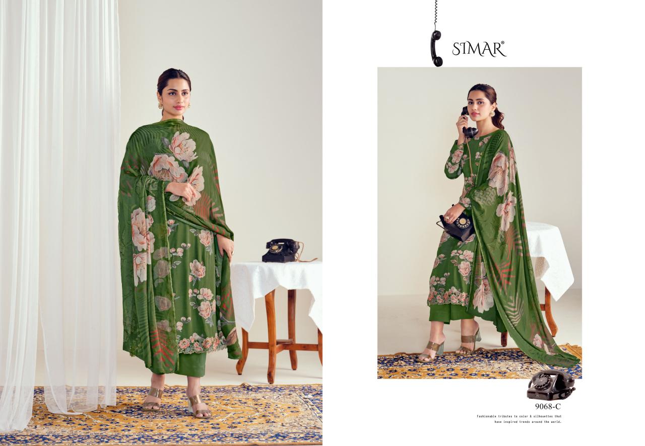 Glossy Simar Everbloom Nx catalog wholesale salwar kameez catalogue with price
