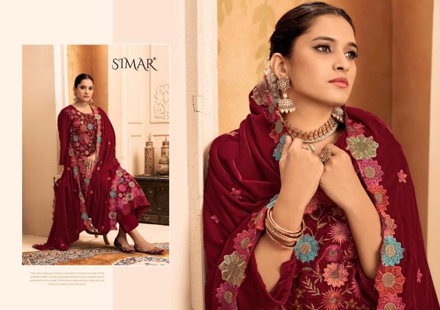 Glossy Simar Rangat catalog unstitched salwar kameez wholesalers