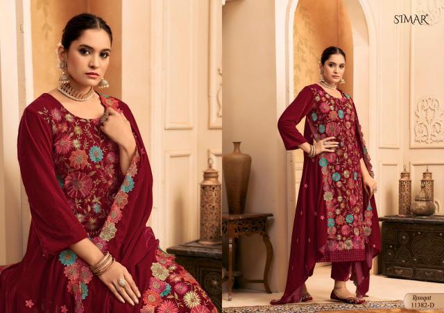 Glossy Simar Rangat catalog unstitched salwar kameez wholesalers