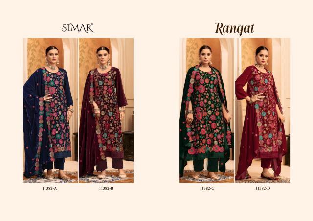 Glossy Simar Rangat catalog unstitched salwar kameez wholesalers