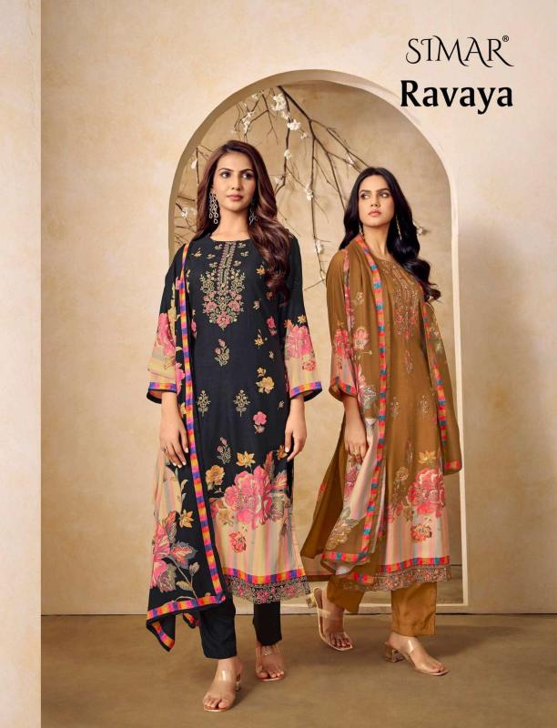 Glossy Simar Ravaya catalog salwar kameez wholesale in kolkata